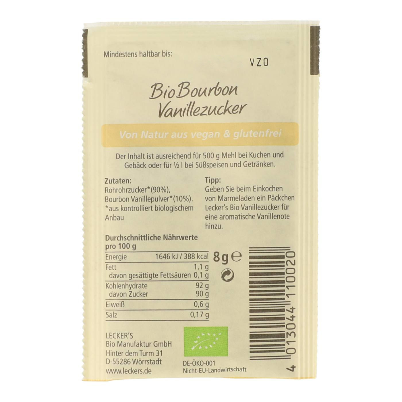 Bio Bourbon Vanillezucker 2x8 g