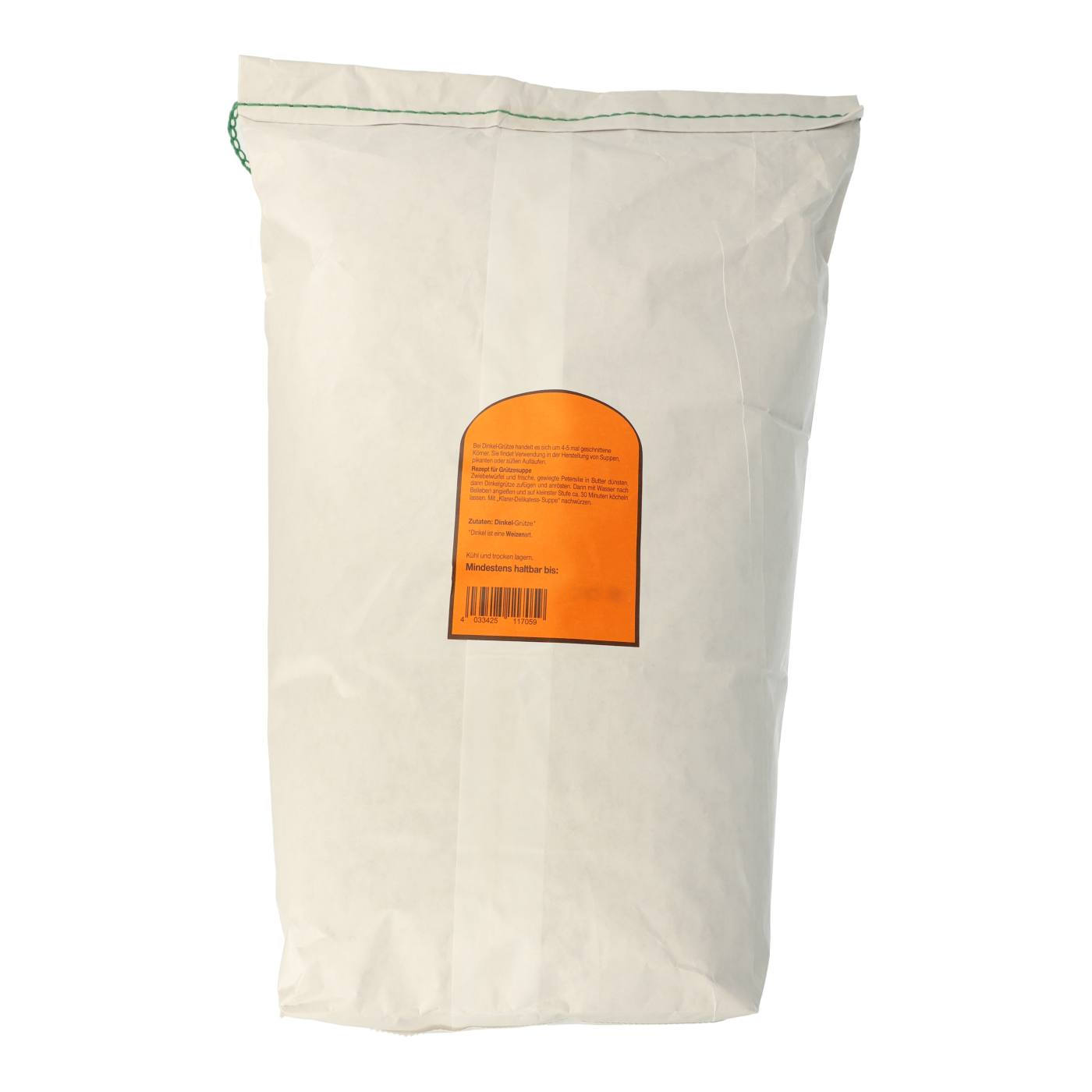 Dinkel-Grütze 5kg Rück