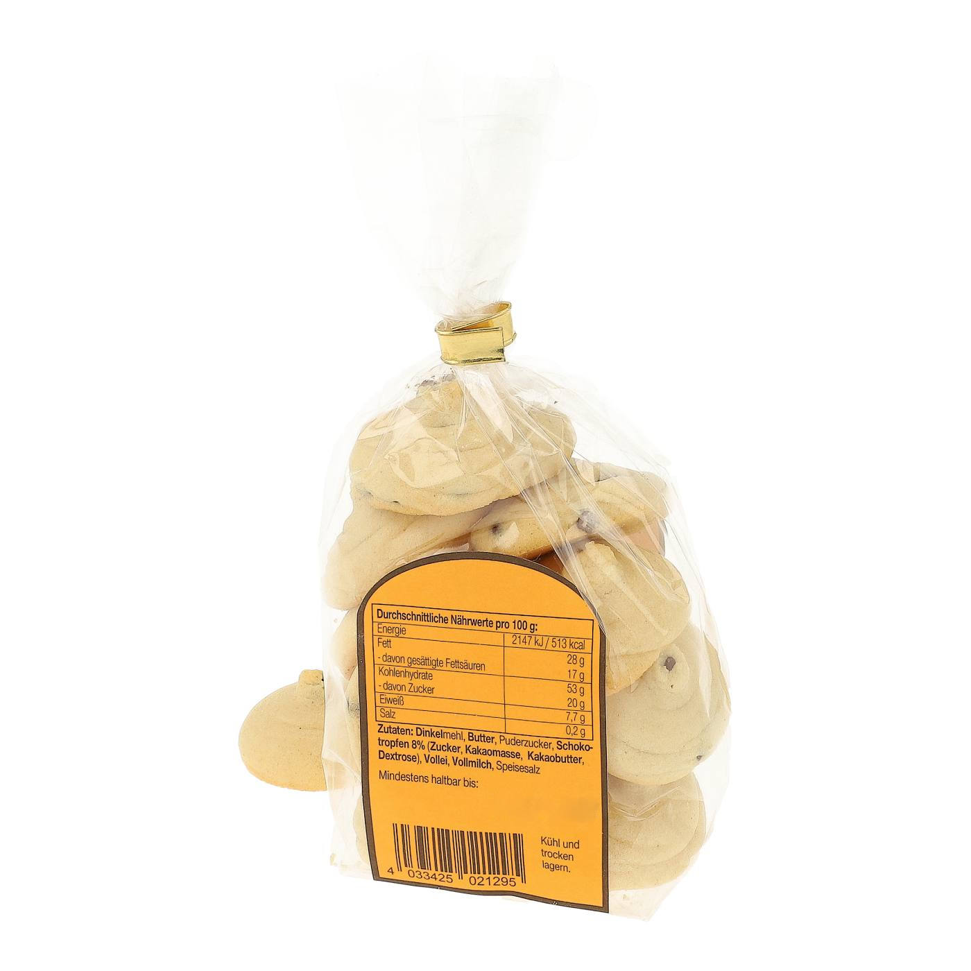 Dinkel-Schokotropfen 125g Rück