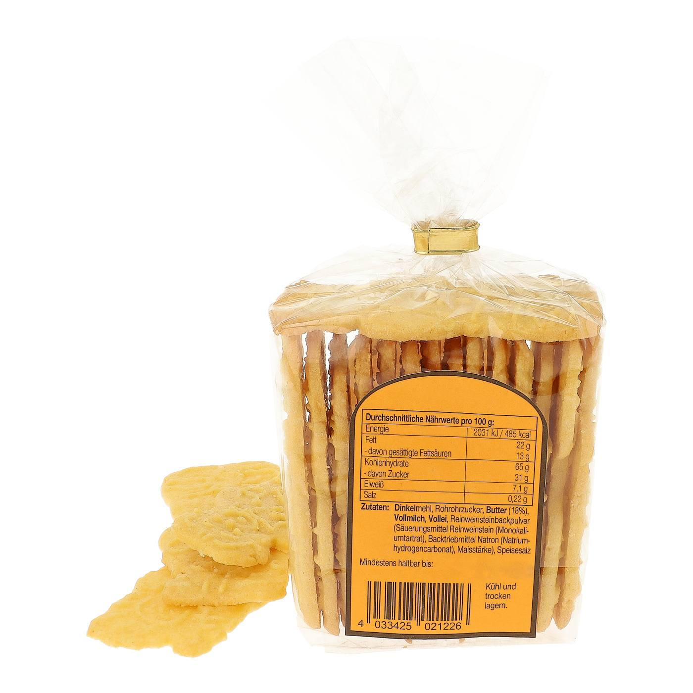 Dinkel-Butterkekse 125g Rück