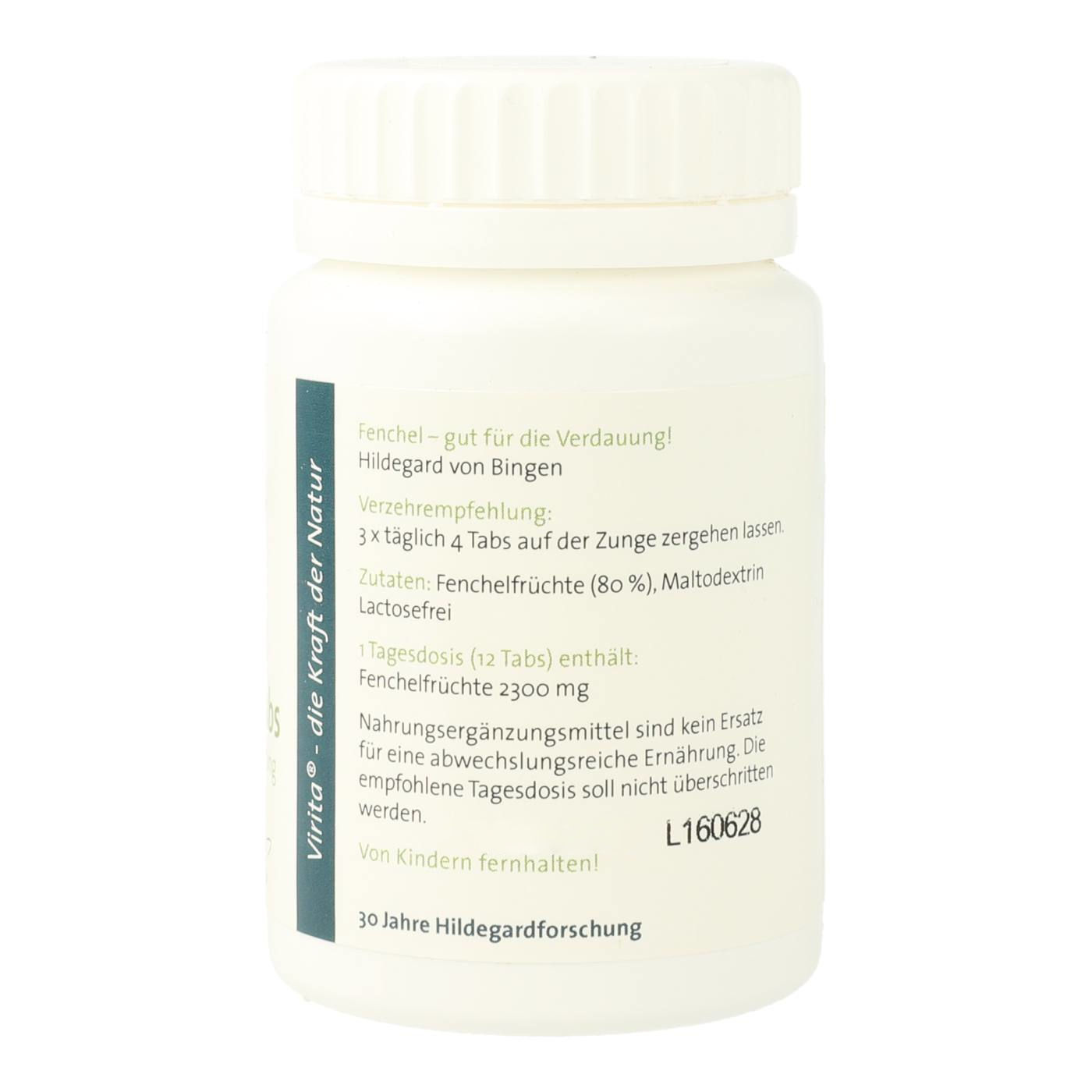 Fennel Tablets Dr. Strehlow Lactose-Free