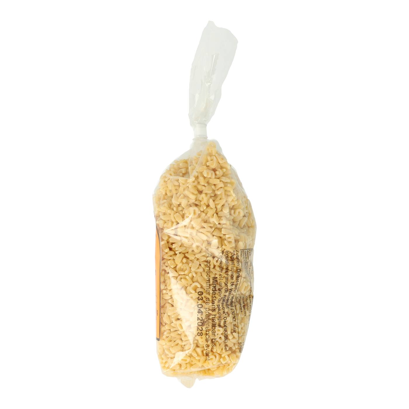 Dinkel-Suppeneinlagen mit Ei Buchstaben