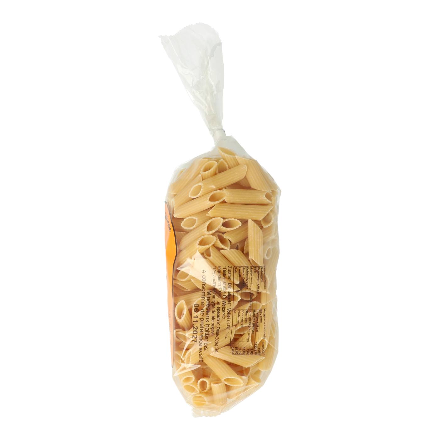 Dinkel-Eiernudeln Penne
