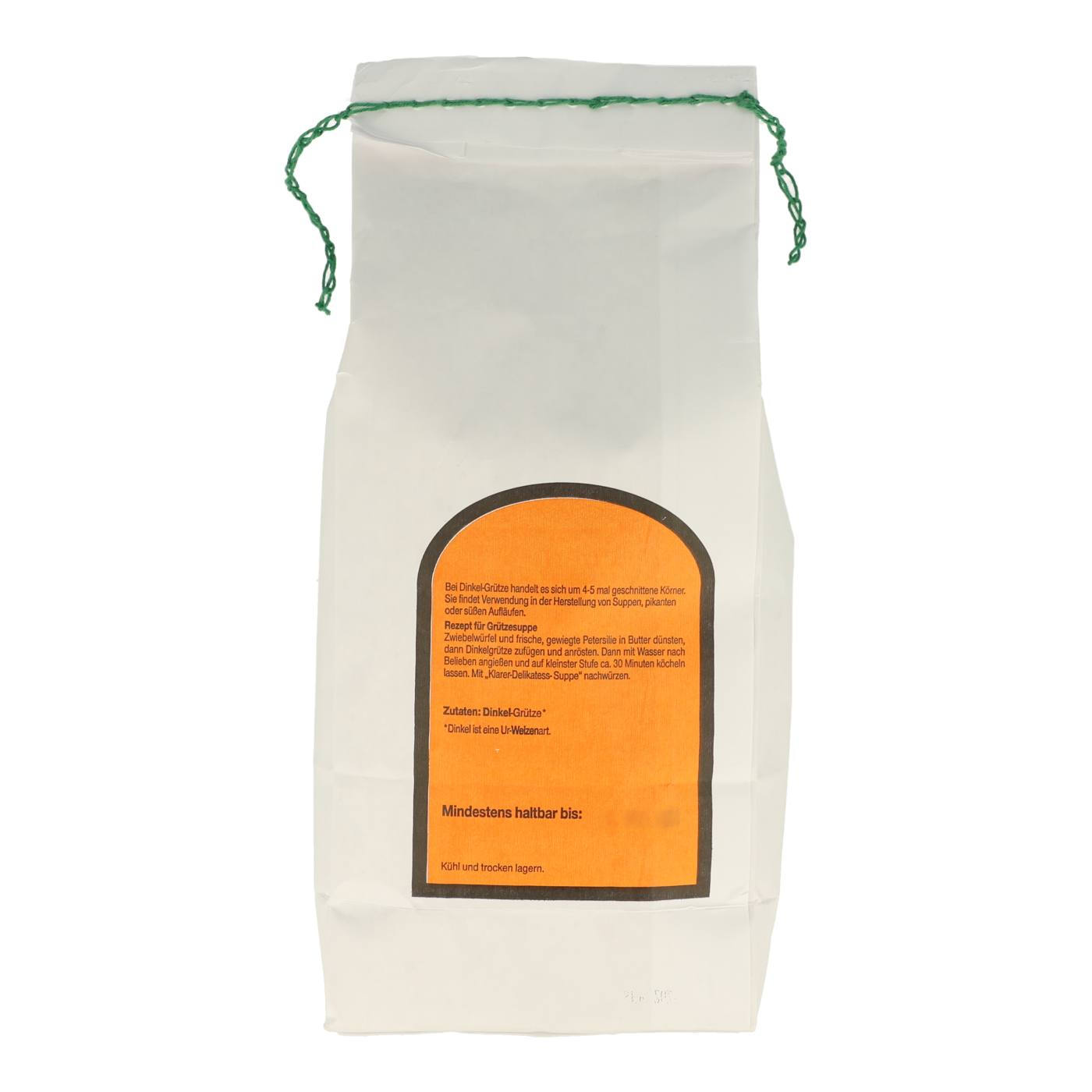 Dinkel-Grütze 1kg Rück