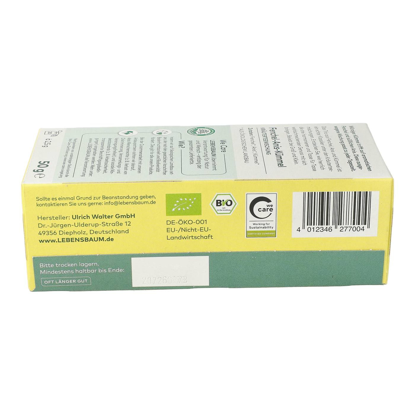 Fenchel-Anis-Kümmel Kräuterteemischung