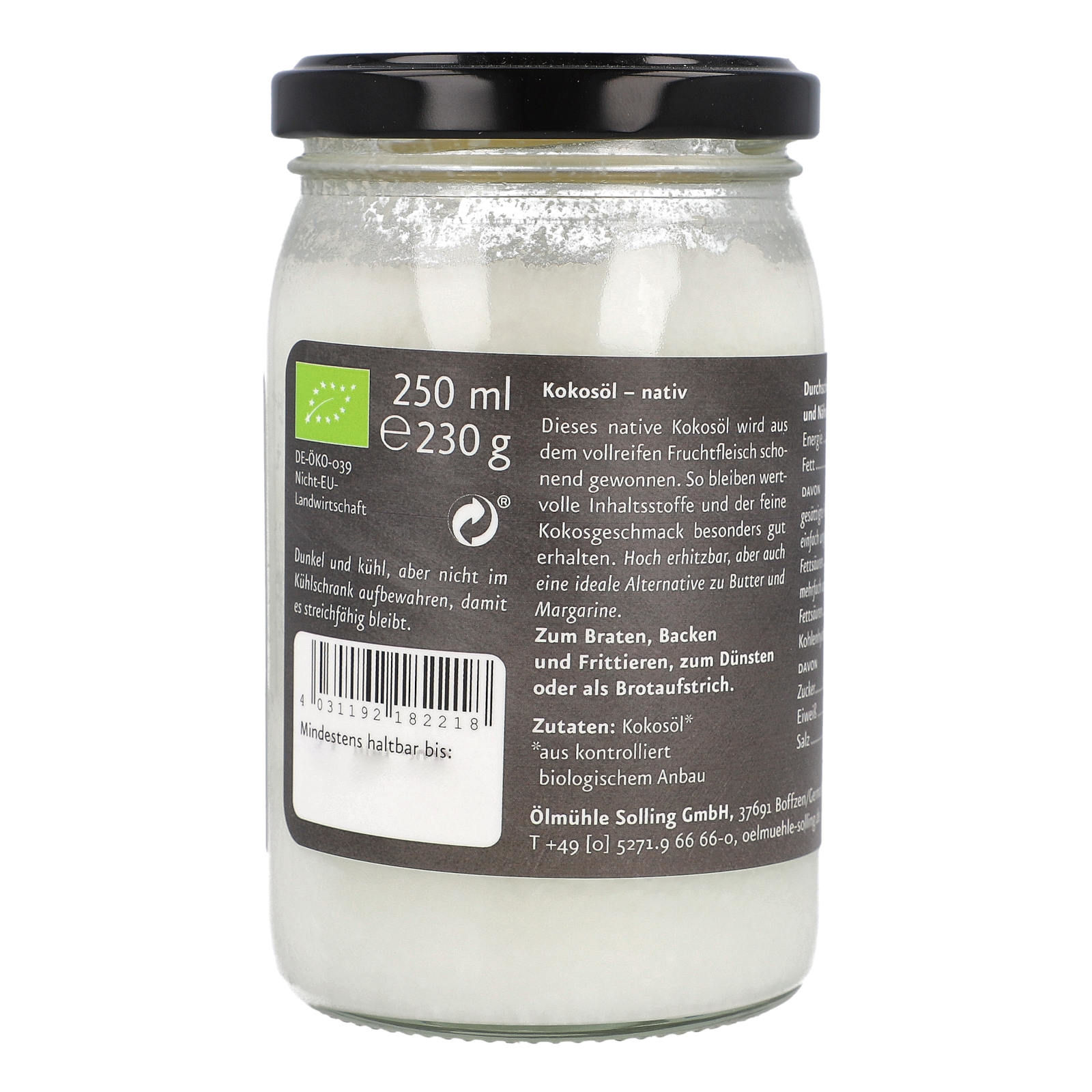 Kokosöl Nativ 250ml