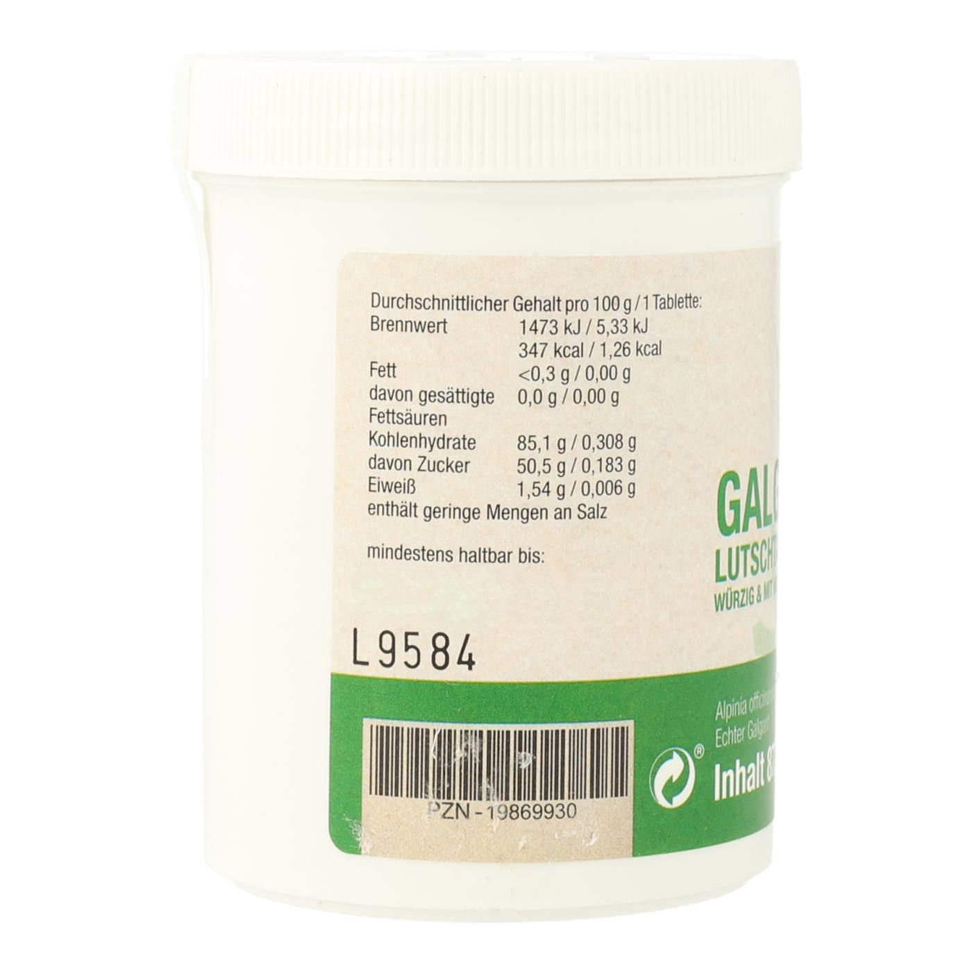 Galangal Lozenges Jura 250 pcs