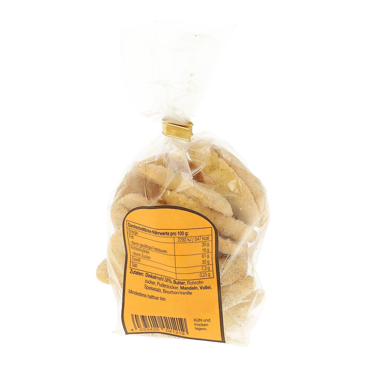 Dinkel-Vanillekipferl 100g Rück