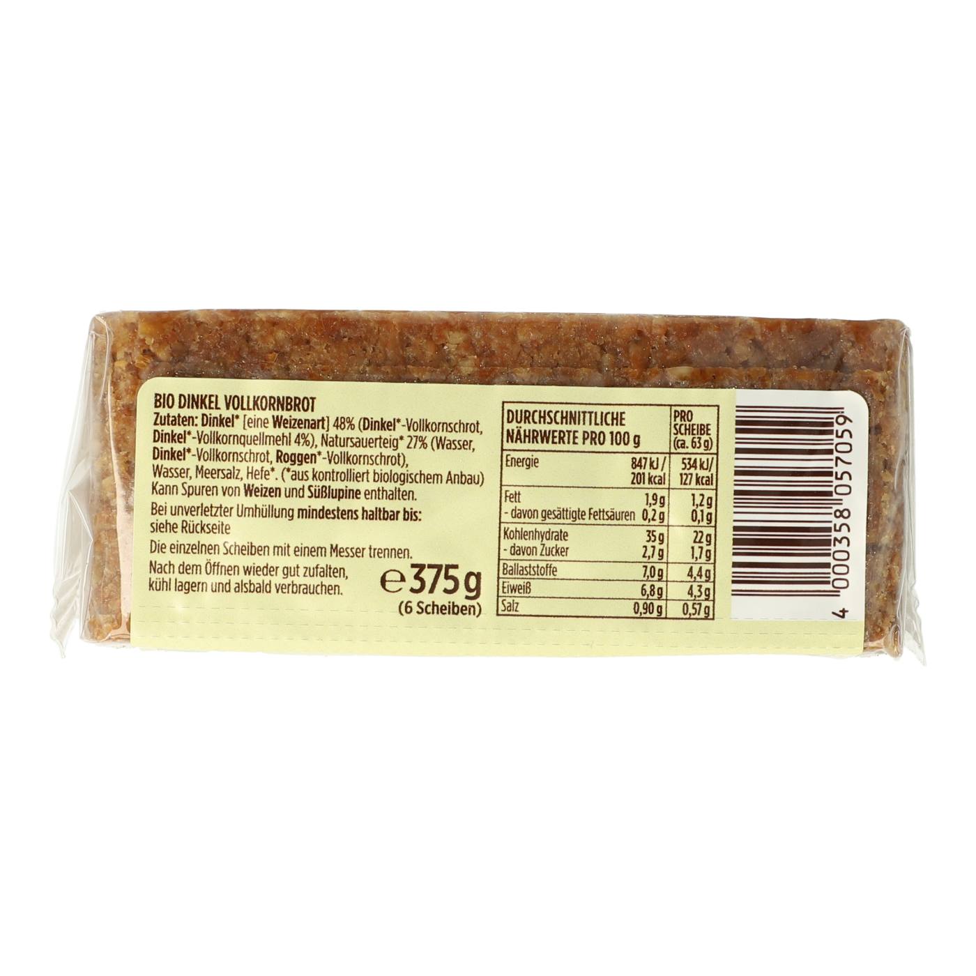 Dinkel Brot Bio von Pema 8 x 375 g