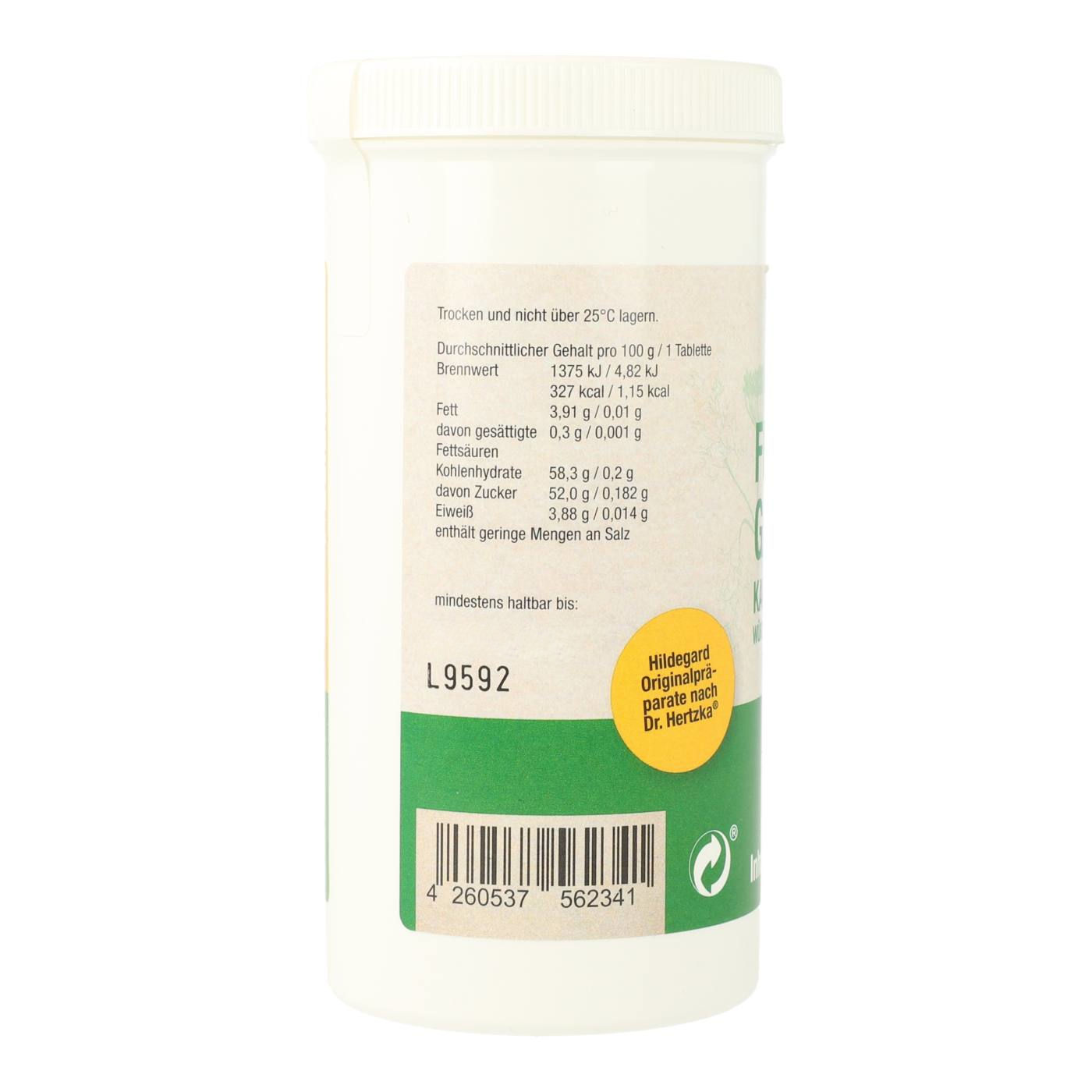 Fenchel-Galgant-Kautabletten