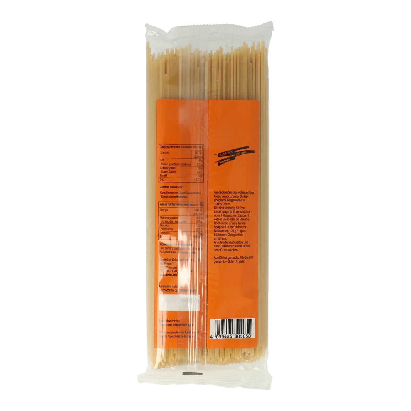 Dinkel-Nudeln Spaghetti