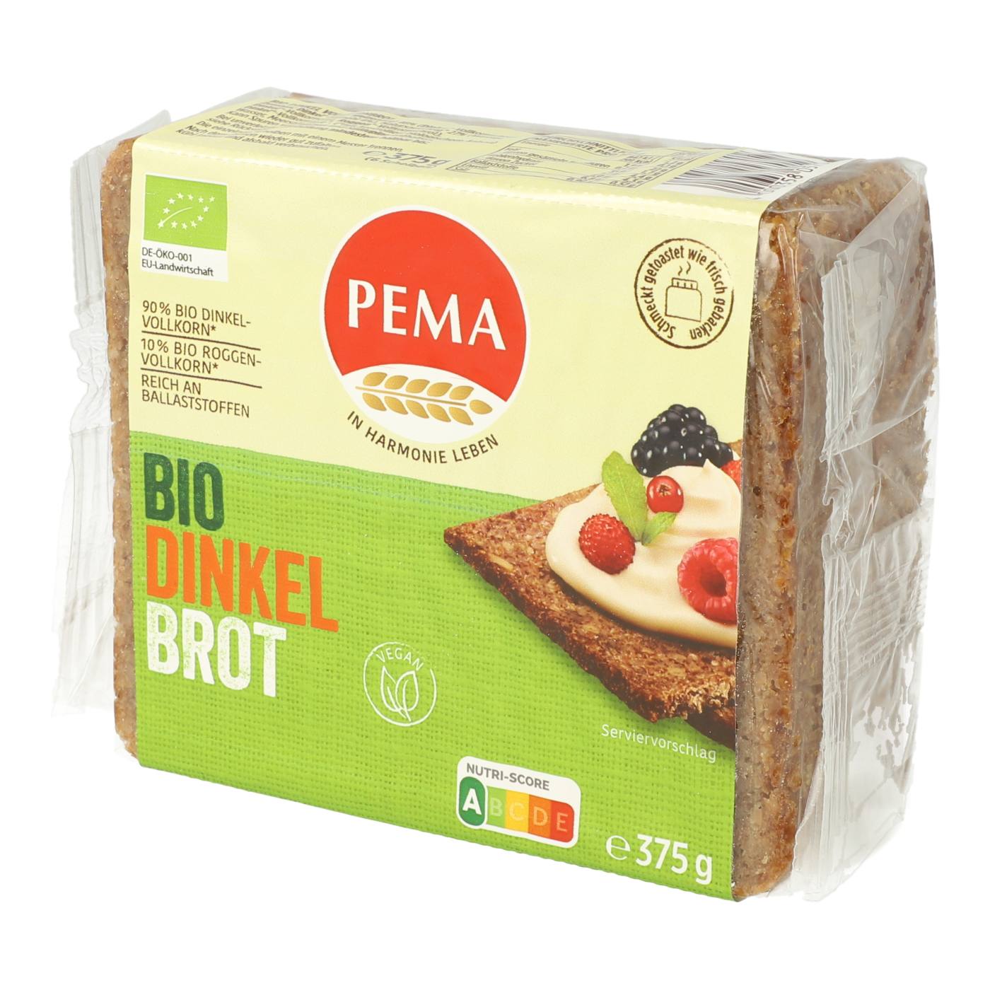 Dinkel Brot Bio von Pema 8 x 375 g